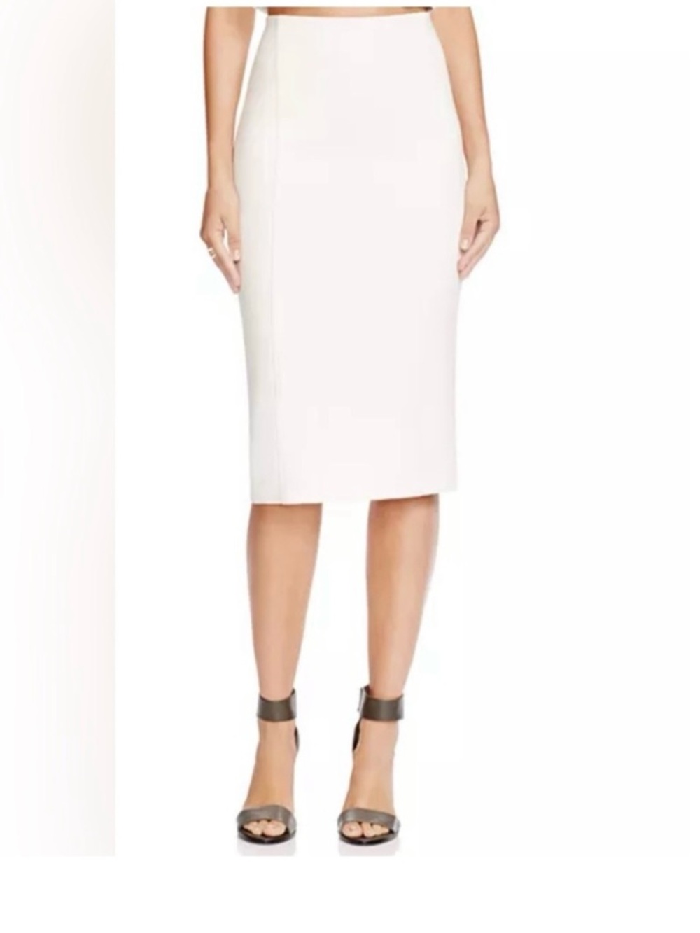 Alice + Olivia Ivory Pencil Skirt